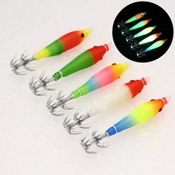 Señuelo pulpo UV reflectante con tubo lumínico - 68 mm