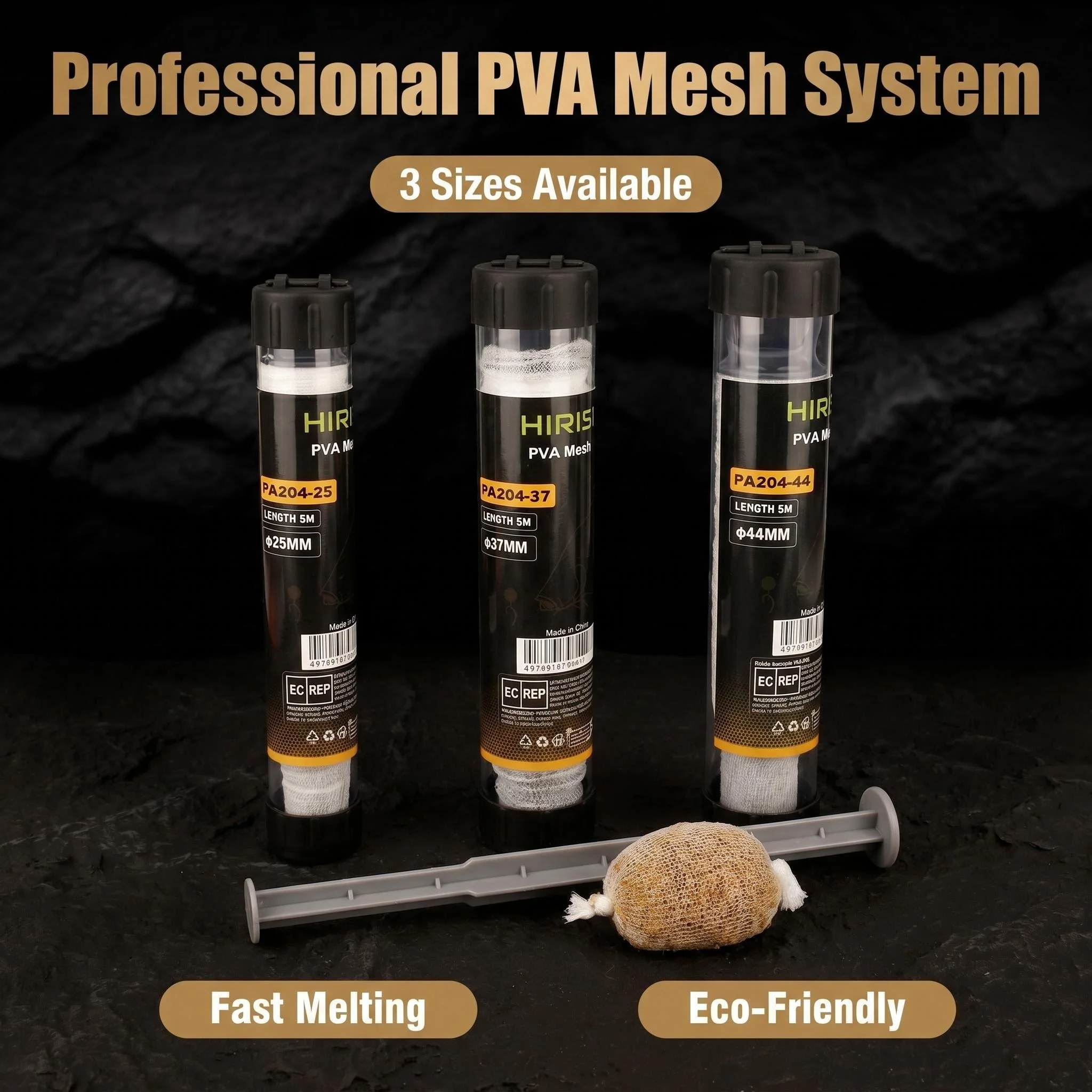 Tubo de malla PVA Hirisi para Method Feeder – carpas - imagen 2