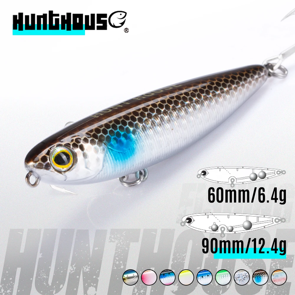 Hunthouse WTD – Señuelo Topwater Lápiz Duro para Lubina Agua Salada - imagen 2