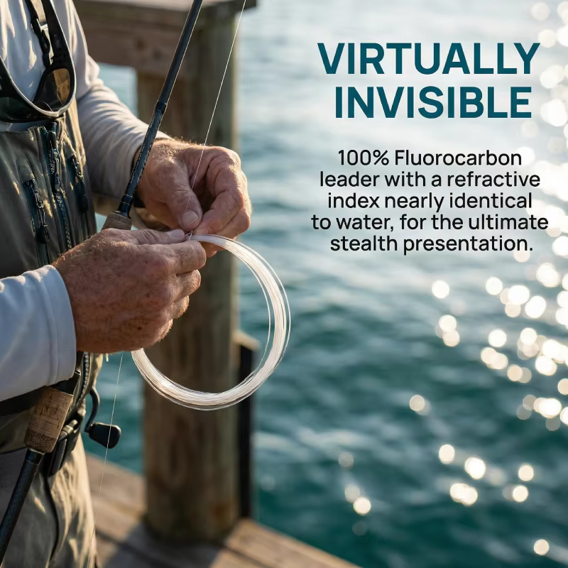Spool completo de línea de fluorocarbono para pesca profesional