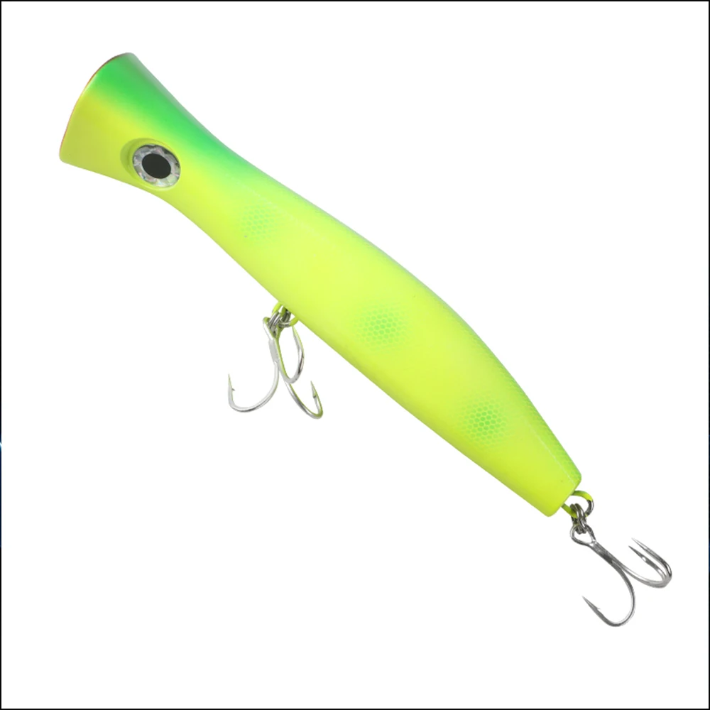 Señuelo popper flotante UV con ojos 3D y dobles triples para pesca - imagen 4