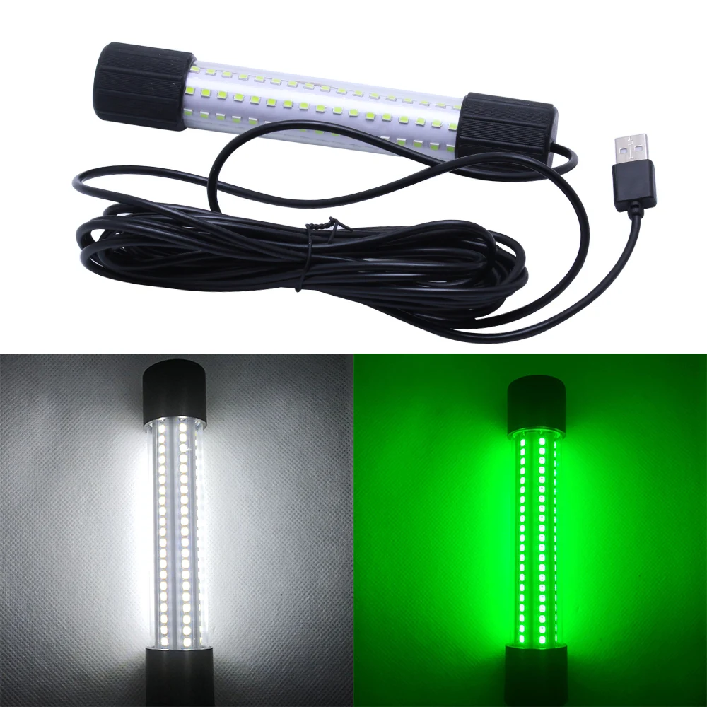 Luz LED JTUUWRAP sumergida en lago al atardecer