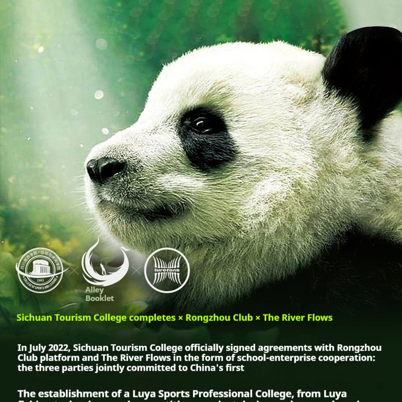 River Running Luya con caja regalo conmemorativa Panda - imagen 3