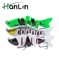 Hanlin Señuelo multiarticulado hundimiento lento para lubina y trucha
