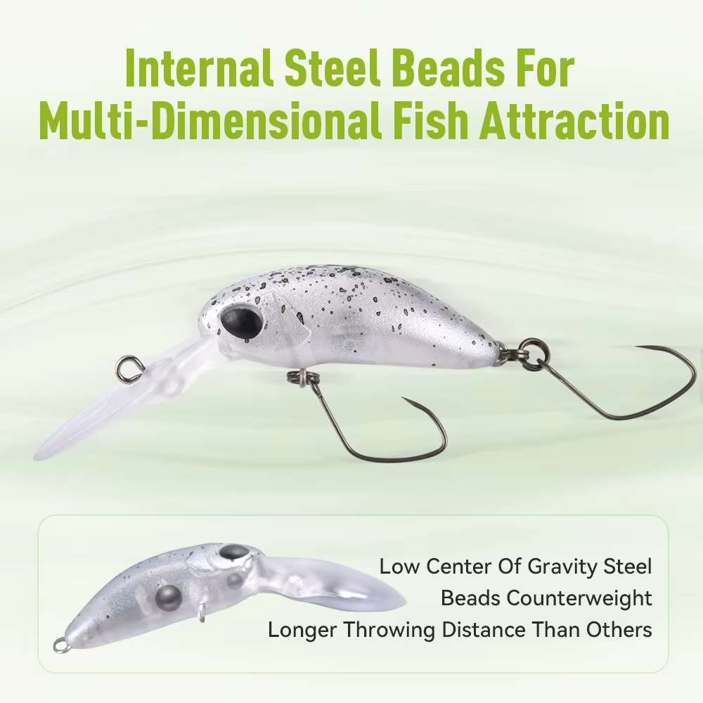 Kingdom Mini Minnow wobbler flotante para pesca de trucha y lucio - imagen 2