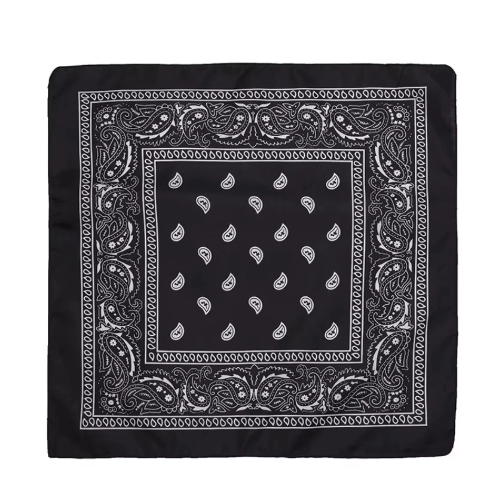 Pañuelo Paisley vintage cuadrado retro para cuello y cabello - imagen 5