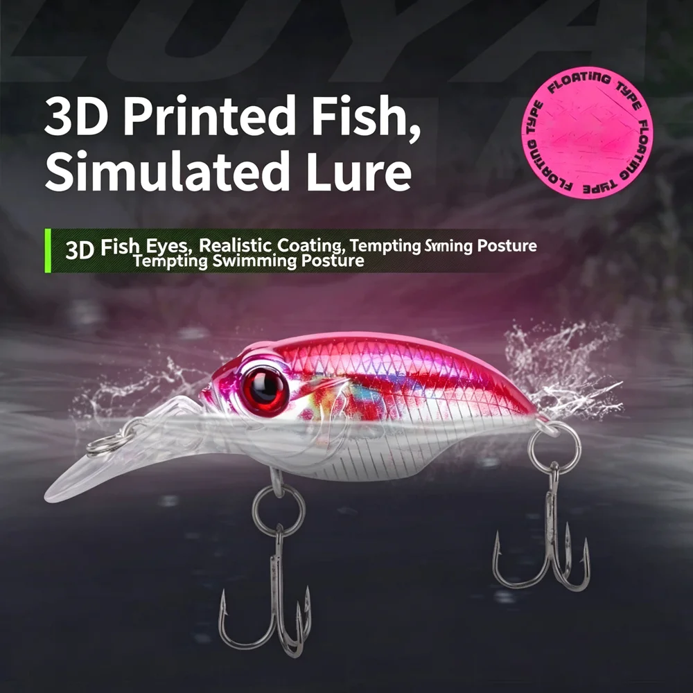 Crankbait duro con anzuelos de alta calidad y varios colores marinos - imagen 2