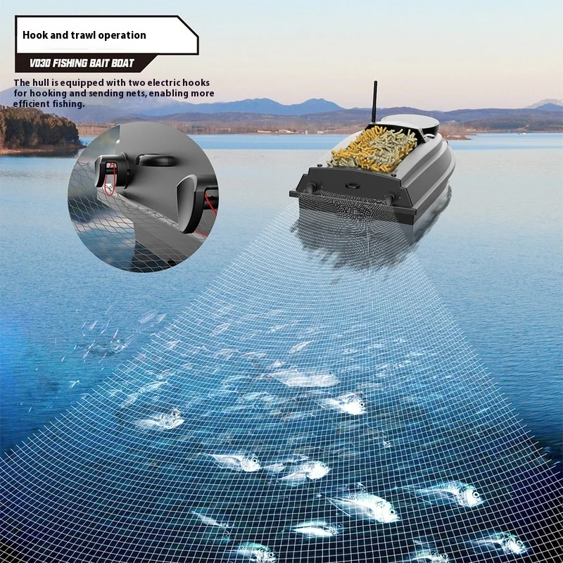 Barco con cebo GPS de corrección automática de ruta y crucero - imagen 5