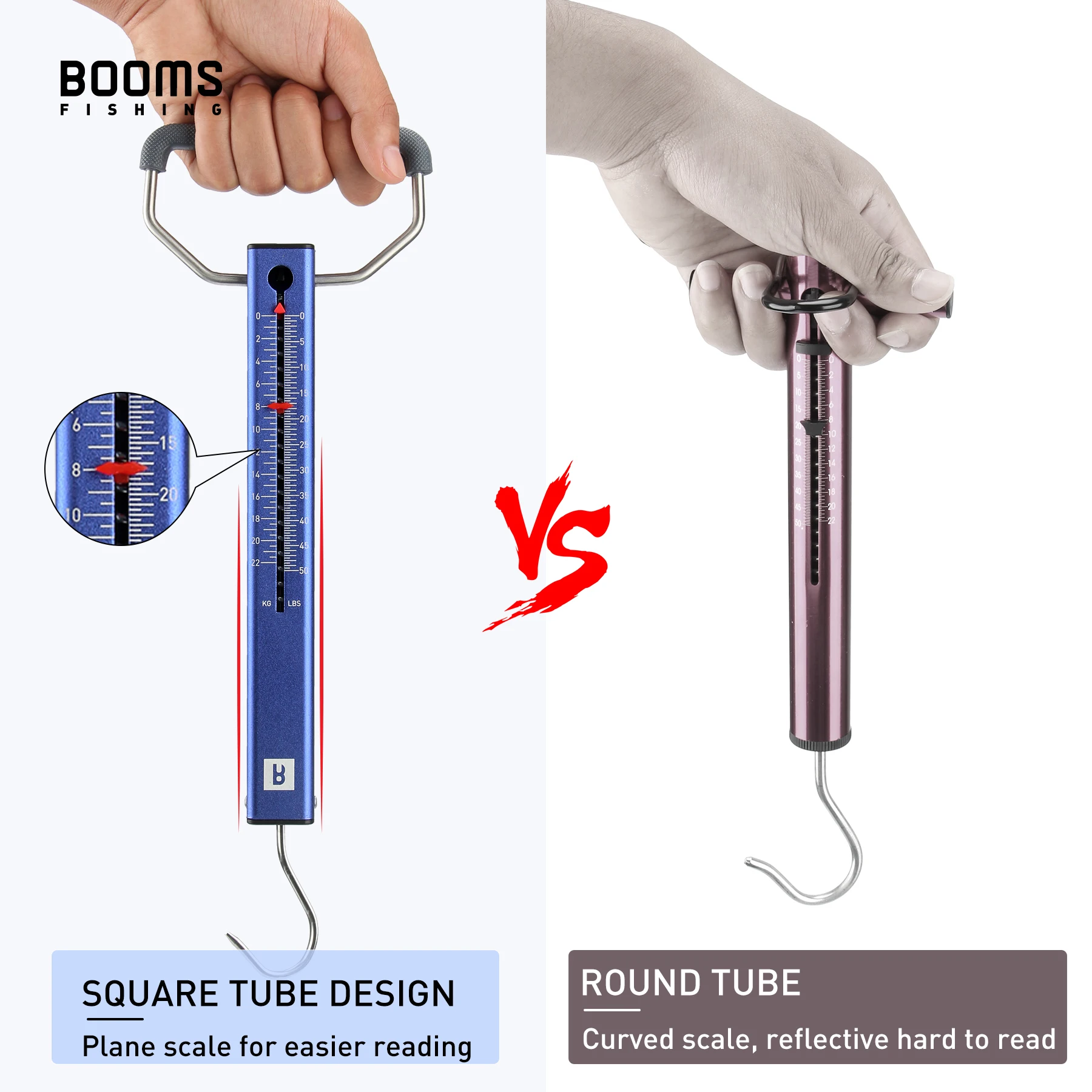 Booms Fishing TS2 Báscula de pesca con gancho acero inoxidable - imagen 5