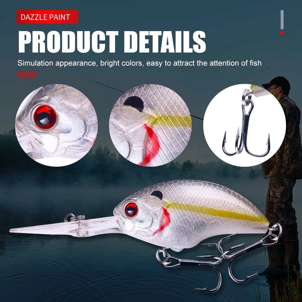 Crankbait HENGJIA 9CM flotante – Señuelo long lip para lubina - imagen 5