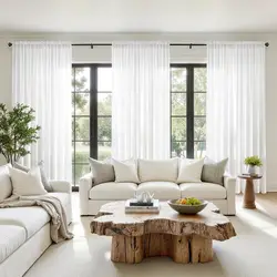 Cortinas semitransparentes blancas para privacidad: filtran luz