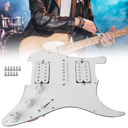 Pickguard HSH Precableado 11 Orificios – Negro para Guitarra Eléctrica