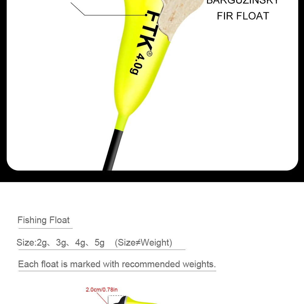 Detalle del tipo de flotador