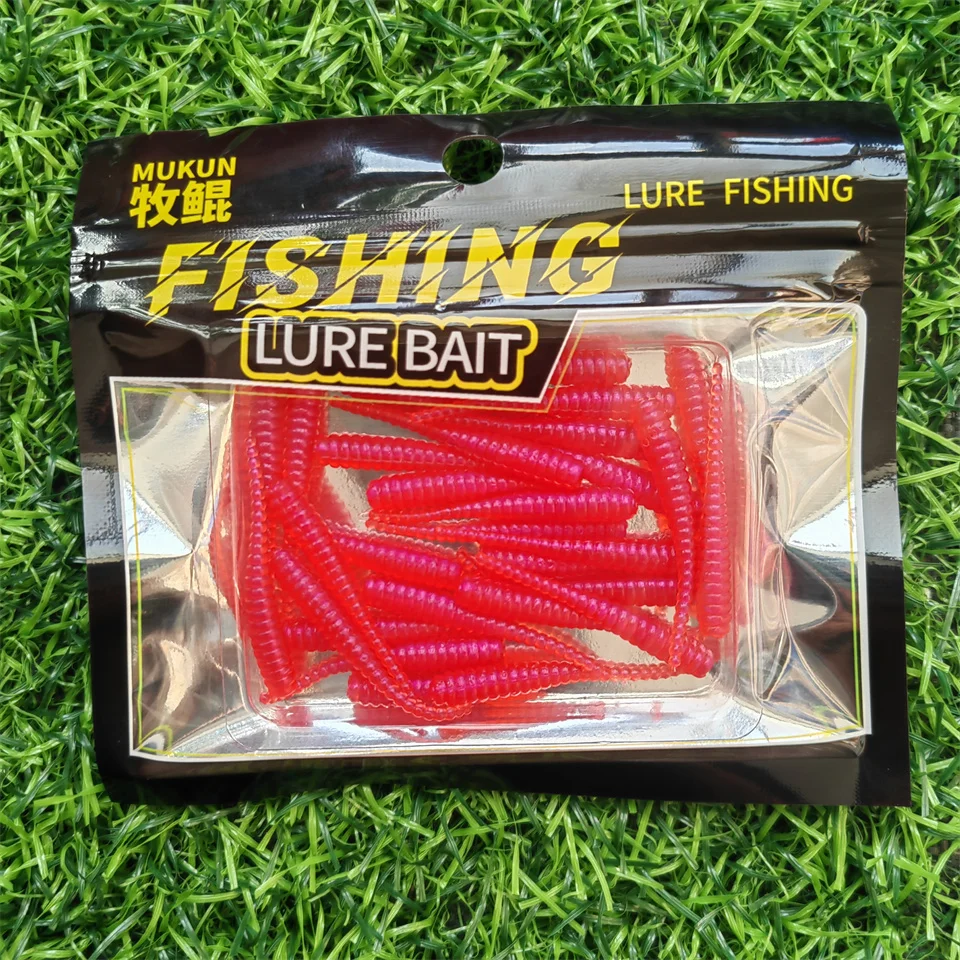 Detalle del señuelo tipo gusano/swimbait