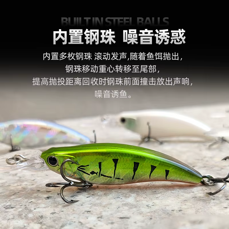 Señuelo minnow hundido - pececillo realista para pesca - imagen 4