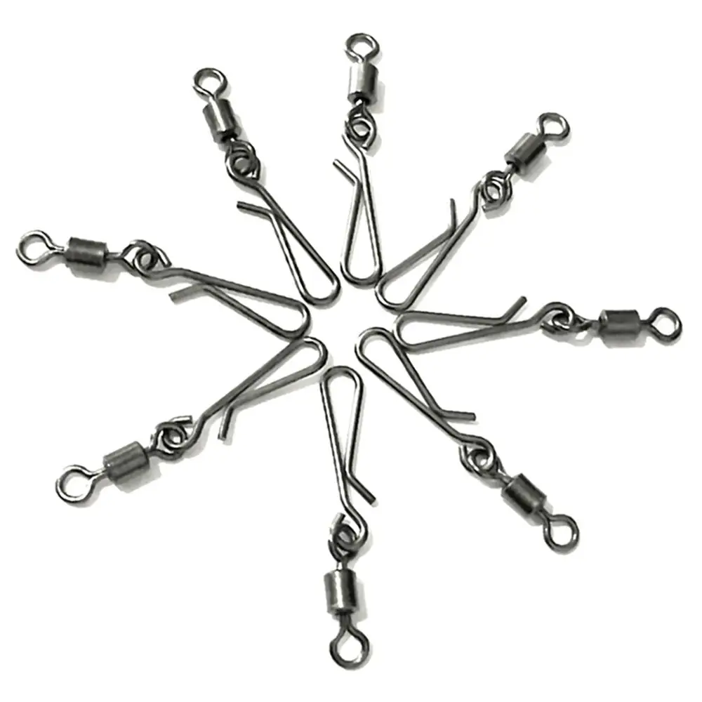 Giratorios de barril de acero inoxidable – Conector a presión con pin de bola