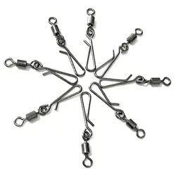 Giratorios de barril de acero inoxidable – Conector a presión con pin de bola
