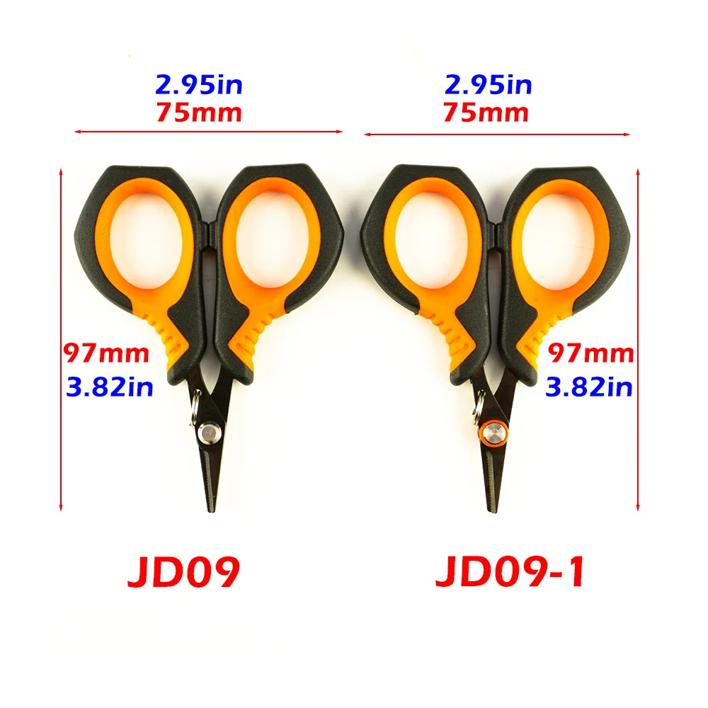 Hirisi JD09 Tijeras para cortar líneas de pesca inox con titanio - imagen 2