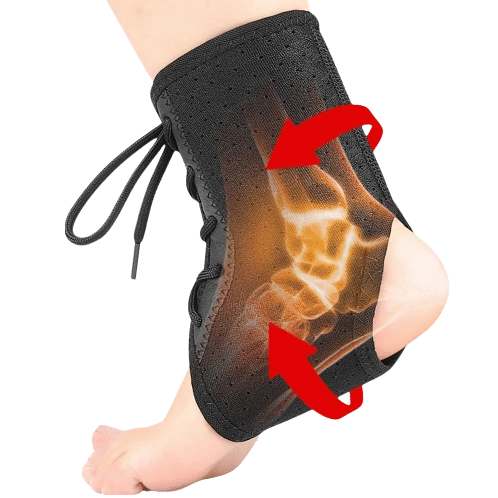 Soporte de Tobillo Ajustable transpirable con cordones y correa fija - imagen 3