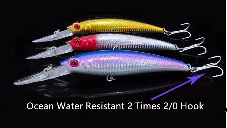 Jigbait Ocean Minnow Glow – Señuelo Duro para Pesca Deportiva - imagen 5