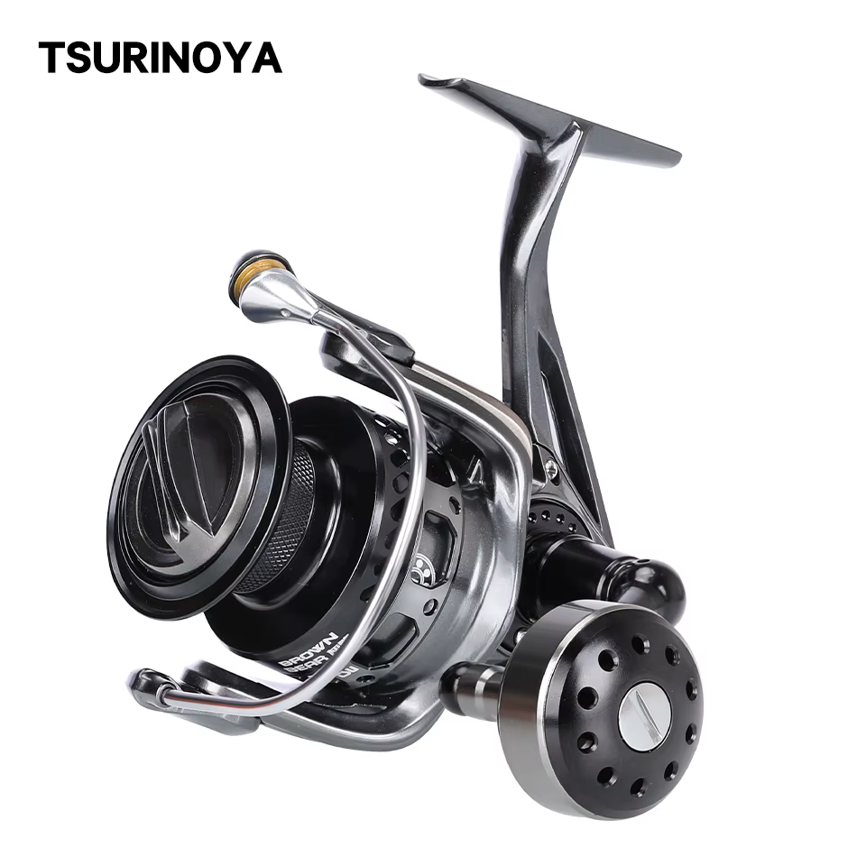 Carrete TSURINOYA Brown Bear – Freno 12 kg para agua salada y pesca desde barco - imagen 2