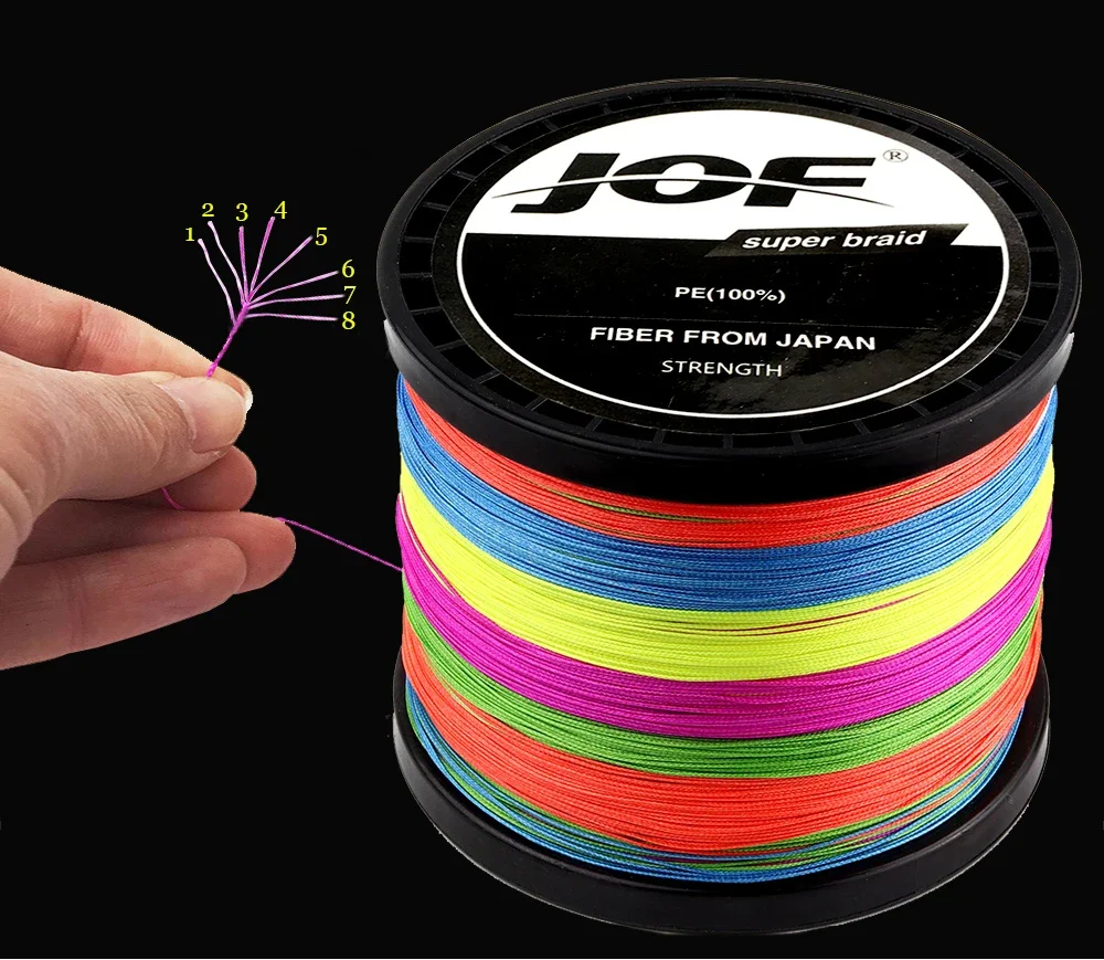 JOF Línea de Pesca Trenzada 4/8 Multifilamento para Carpa - imagen 3