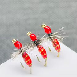 Anzuelos micro imitación pluma de hormiga para tilapia y carpa