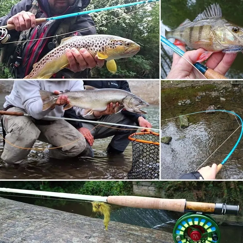 MAXCATCH Caña de mosca FRP de acción moderada con tubo rígido - imagen 5
