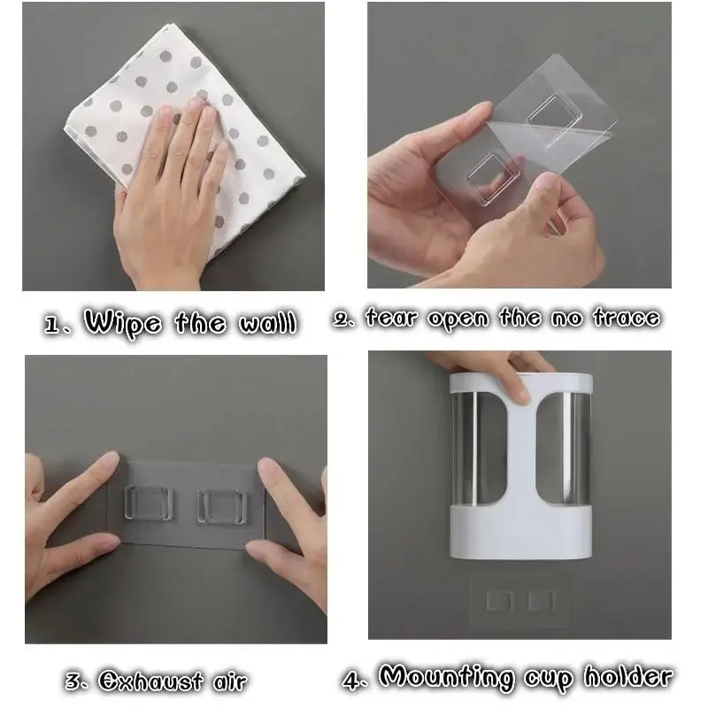 Soporte para vasos de pared automático con dispensador para cocina - imagen 2
