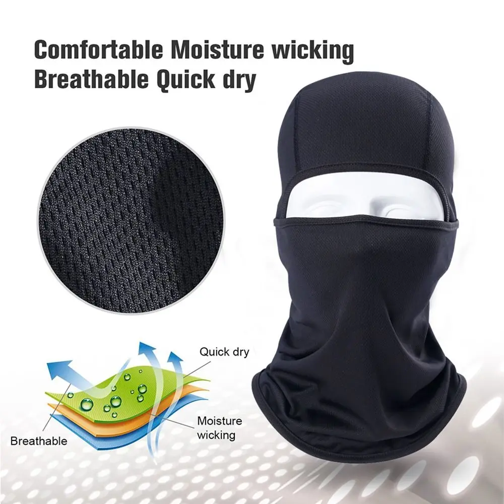 Pasamontañas para casco, cubrecuello y cubre cara completa
