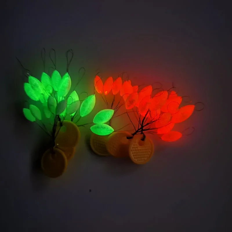 J519 Flotador luminoso oval rojo-blanco para pesca de carpa - imagen 3