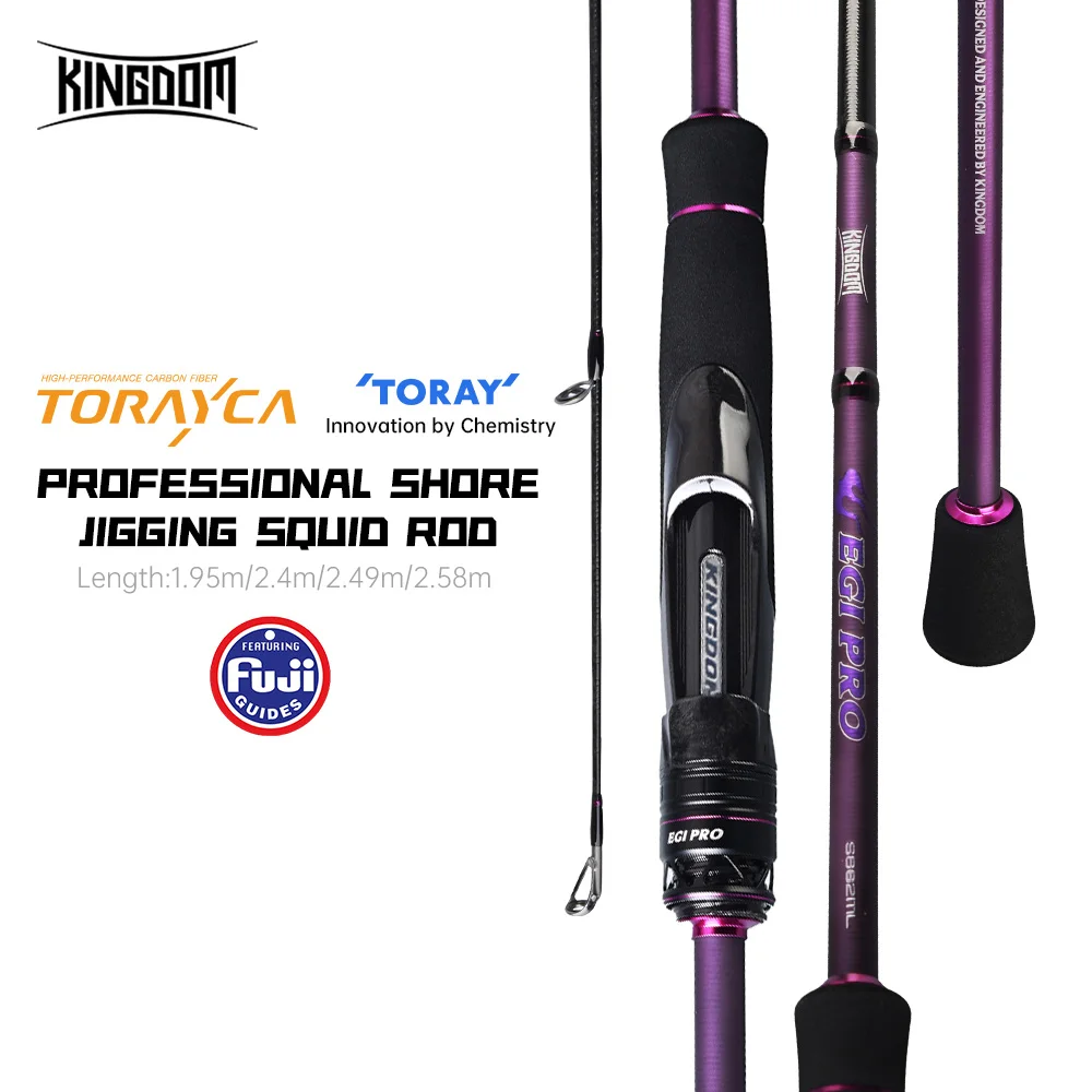 Caña jigging Kingdom Shore para calamar y sepias, lances largos - imagen 3