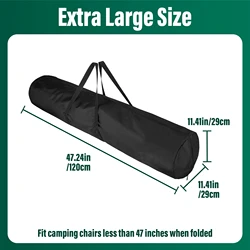 Bolsa de repuesto para silla plegable con asa de transporte
