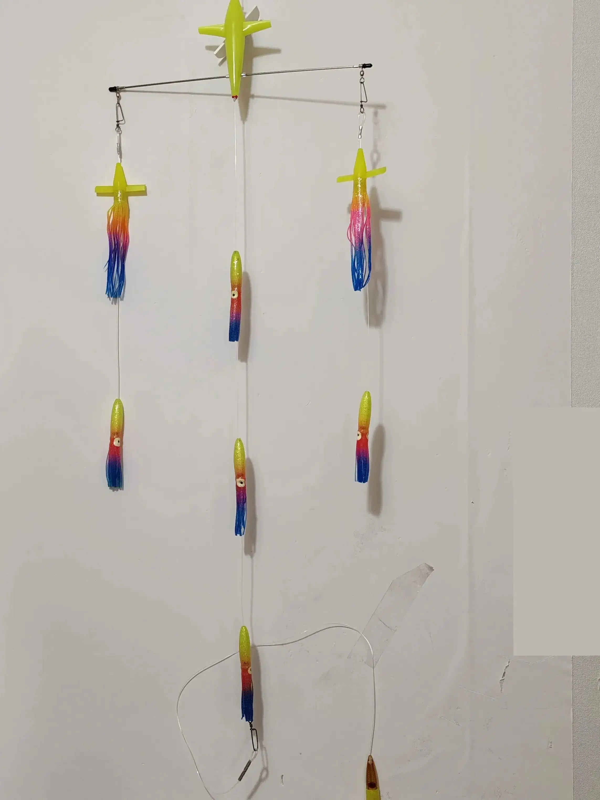Barra separadora de acero inoxidable con accesorios para pesca