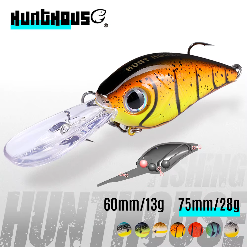 Hunthouse Wobbler 60mm – Crankbait para lubina - imagen 2