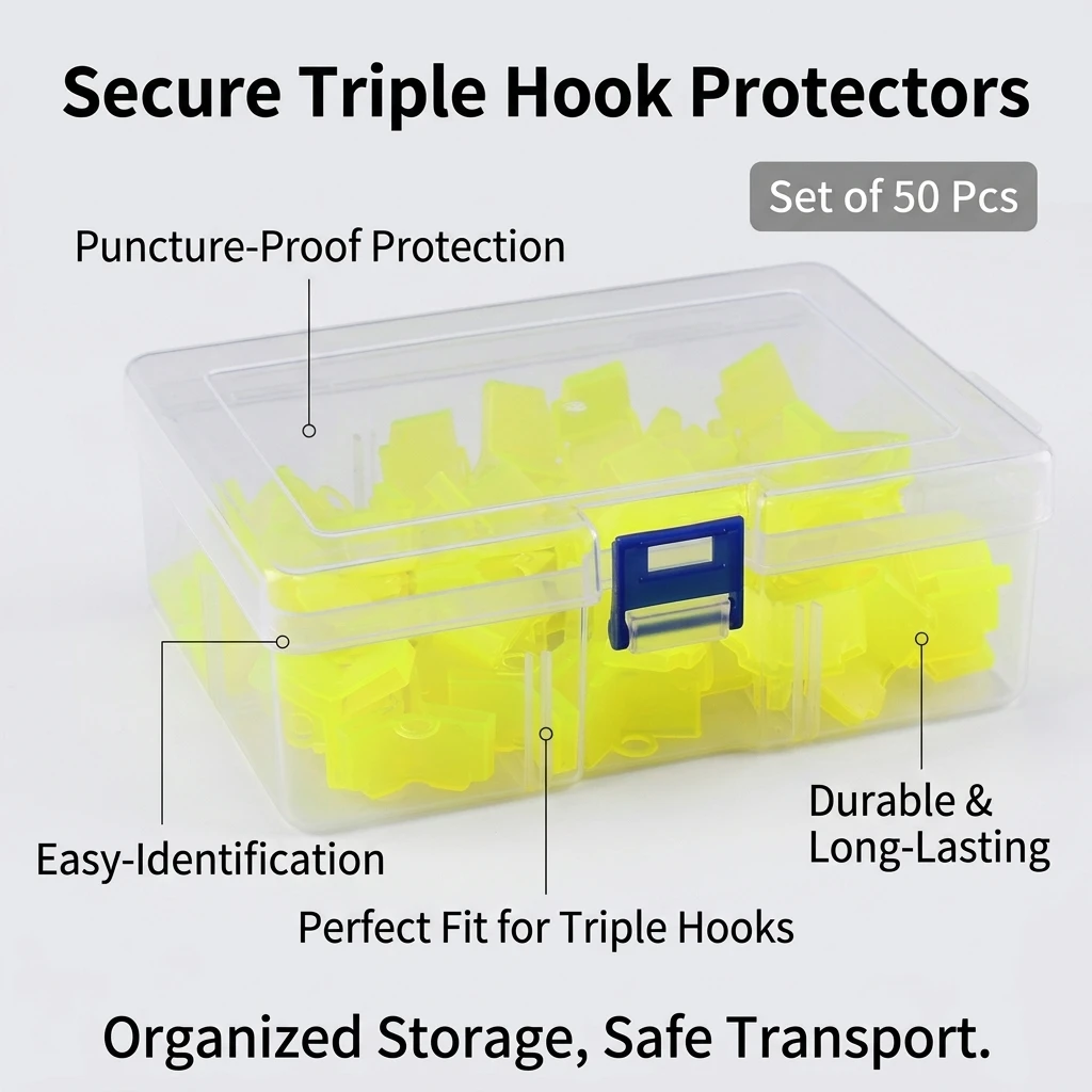 Tapas protectoras para triple anzuelo en estuche transparente - imagen 5