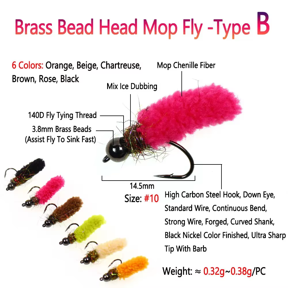 Bimoo Señuelos de pesca trucha Caddis Larva Jig Head hundimiento rápido