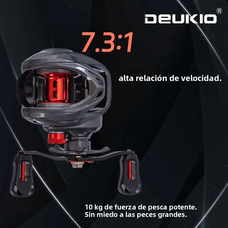 Carrete Casting DEUKIO Ultraligero para Señuelos, Agua Dulce y Salada - imagen 2