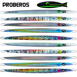 Señuelos jigging con plantilla de metal y cuchara plomada
