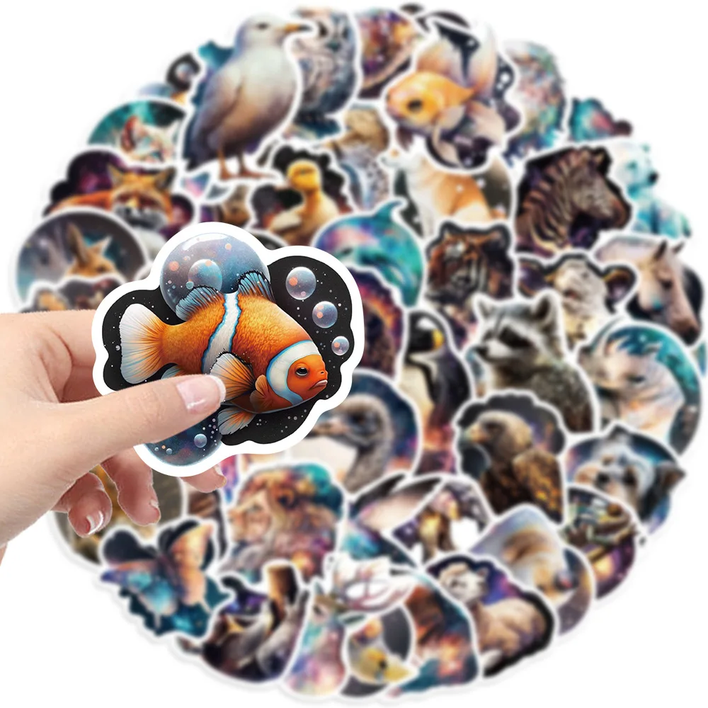 Pegatinas impermeables infantiles de animales y estrellas - imagen 3