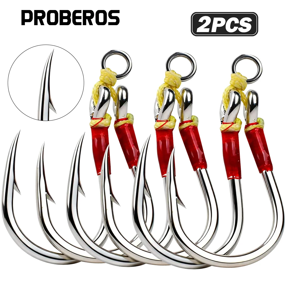 Anzuelos Auxiliares 6X Proberos – Línea PE para Jigging