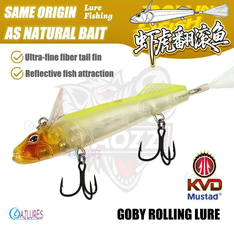 Señuelo Minnow flotante swimbait giratorio KVD Mustad para lubina - imagen 2