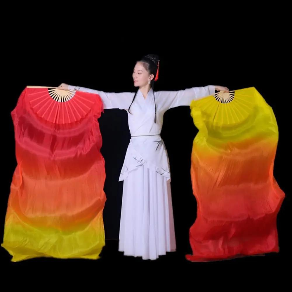Abanico danza del vientre largo multicolor degradado – práctica - imagen 5