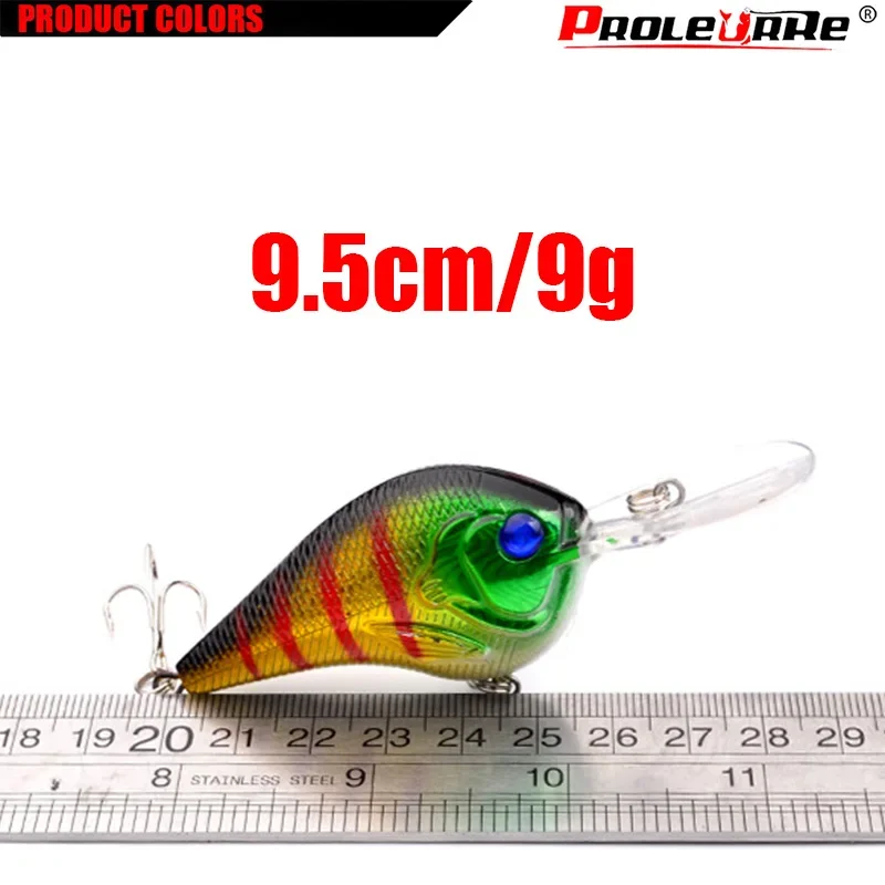 Crankbait artificial con anzuelos triples para pesca de depredadores - imagen 2
