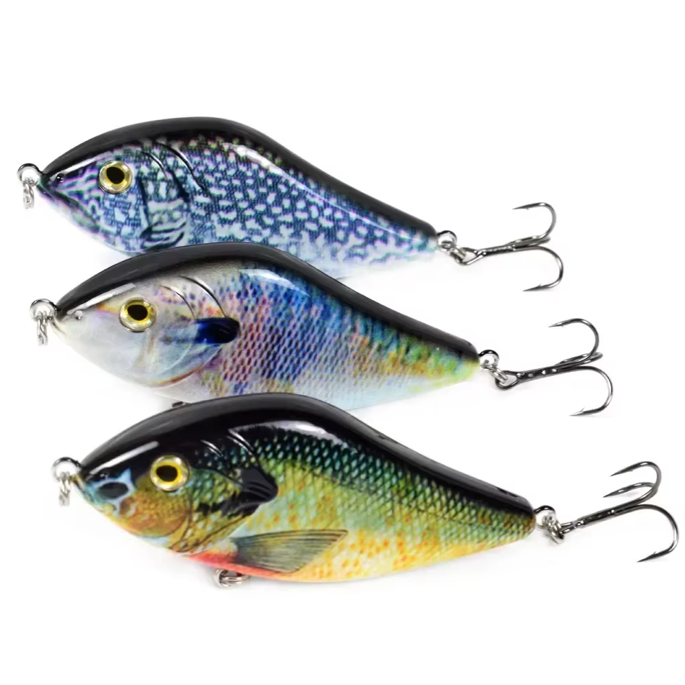 Jerkbait duro hundimiento lento para lucio con acción de natación - imagen 3