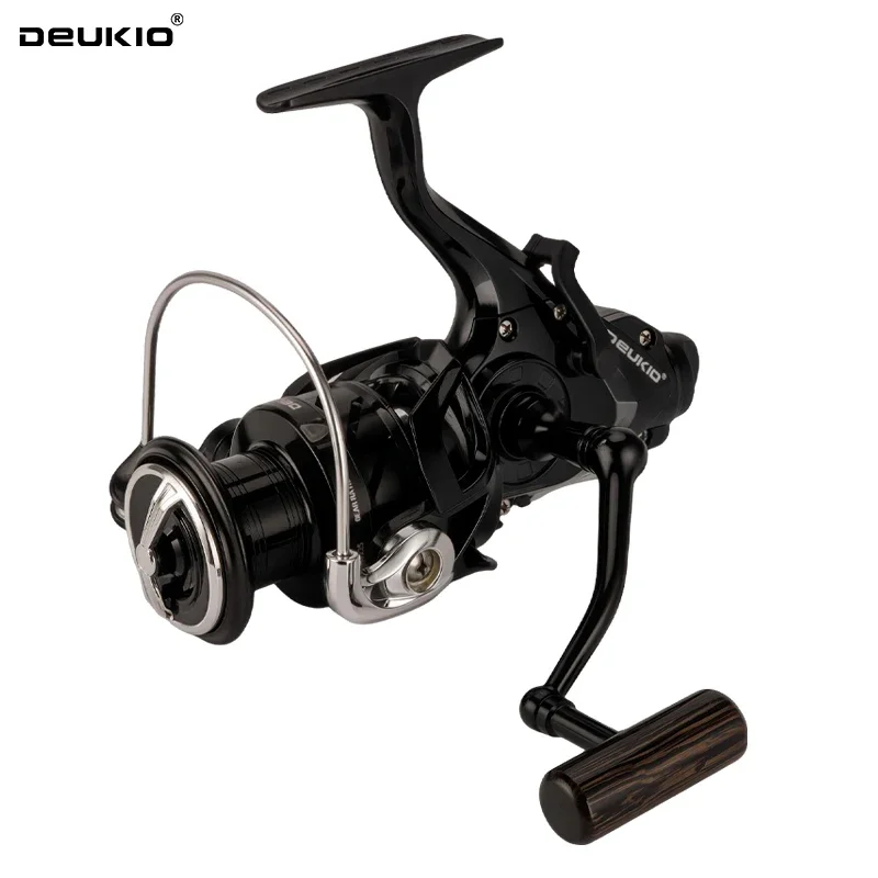 DEUKIO Carrete giratorio doble freno para pesca en agua salada - imagen 4