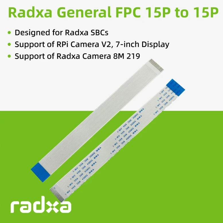 Cable FPC Radxa para cámara RPi V2 y pantalla - imagen 2