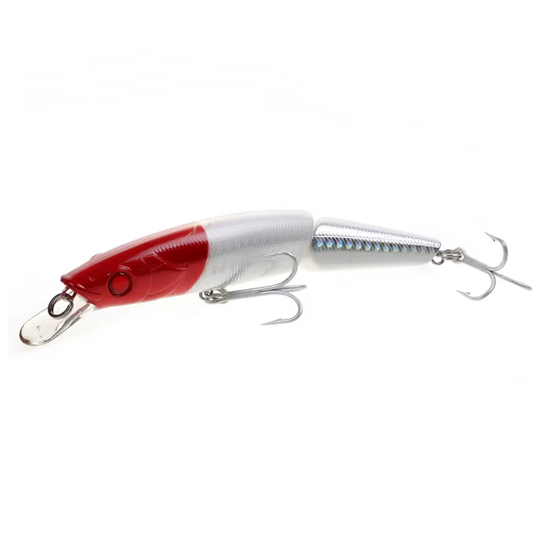 LUTAC Minnow señuelo duro flotante anzuelo doble sección 3D - imagen 5