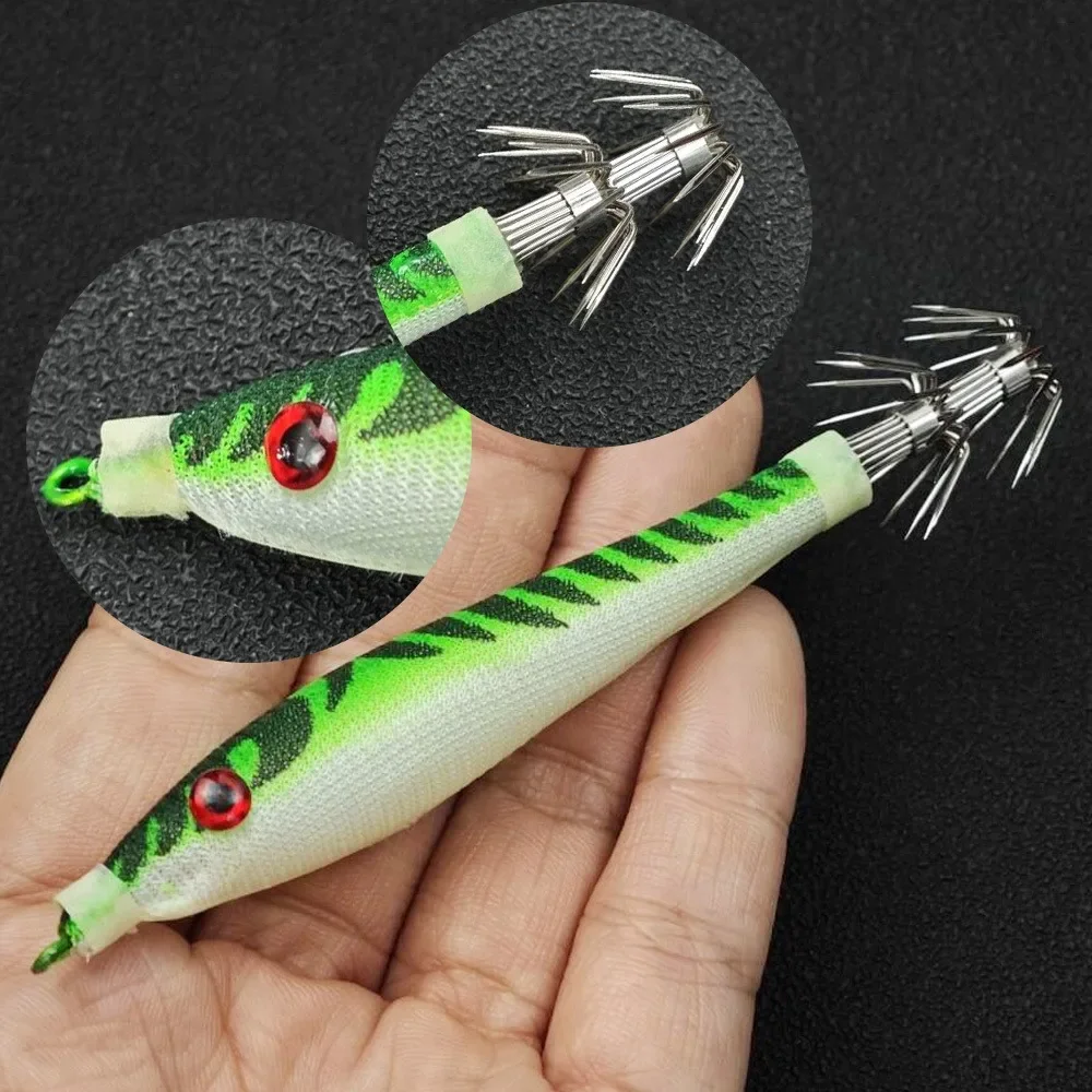 Ackibbik jig de calamar glow para pesca en agua salada - imagen 3