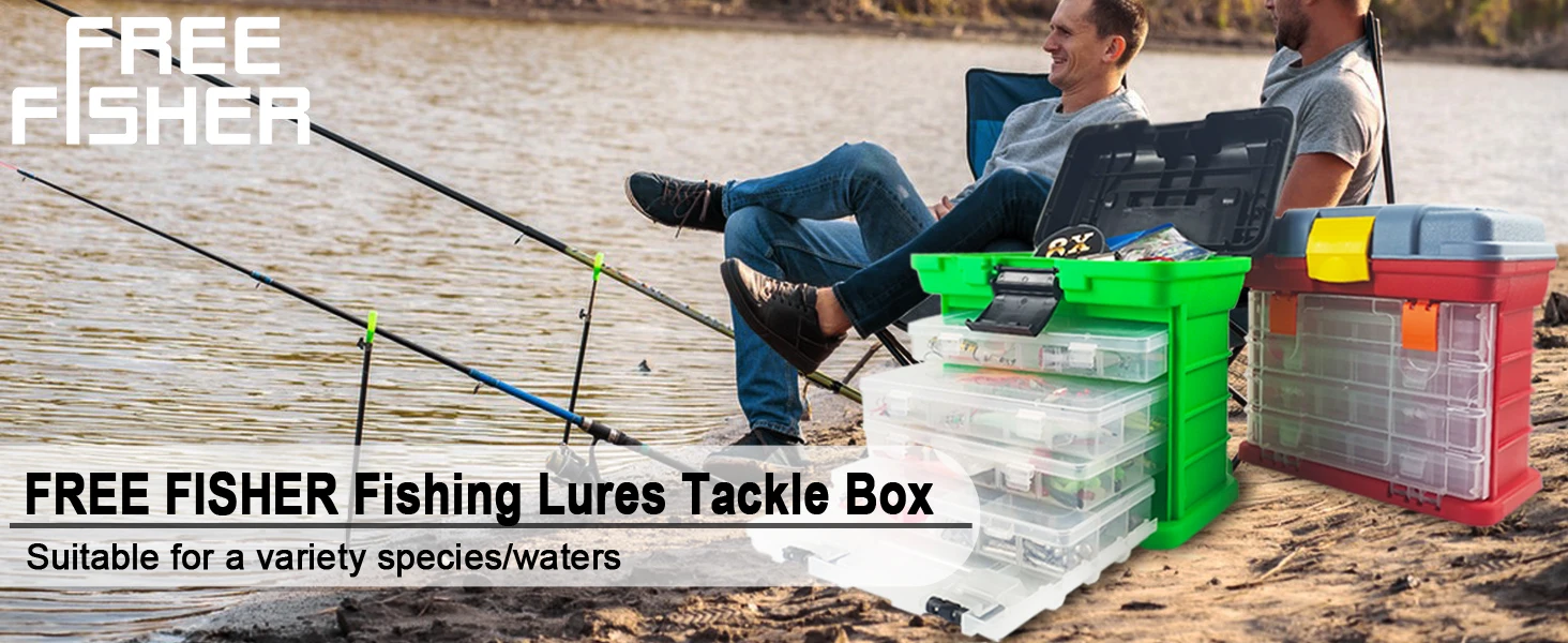 Cofre de pesca 4 capas con compartimentos